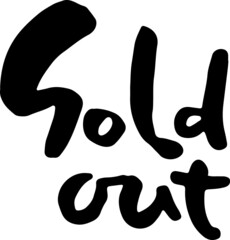 Modern brush bold lettering. Sold out.