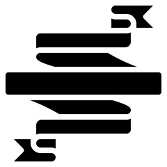 Soft Folded Ribbon Icon