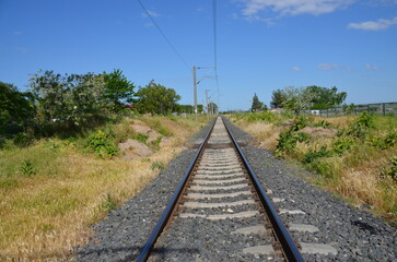 Obraz premium railway in the countryside