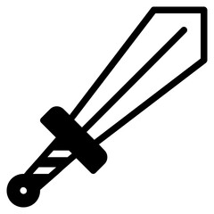 sword glyph icon