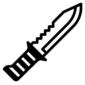 knife glyph icon