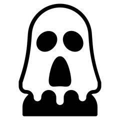 ghost glyph icon