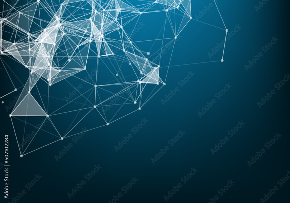 Poster abstract connection dots. technology background. network concept.