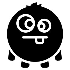 Round Cross Eye Monster Icon