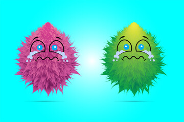 Set of cute characters in Bat Mouse,, Vkelet, Garden Scarecrow, Scarecrow. Funny Costume, Halloween costumes, Cartoon Count Dracula, Witch, Pumpkin, Voodoo Doll, Egyptian Mummy,  Vector Illustration