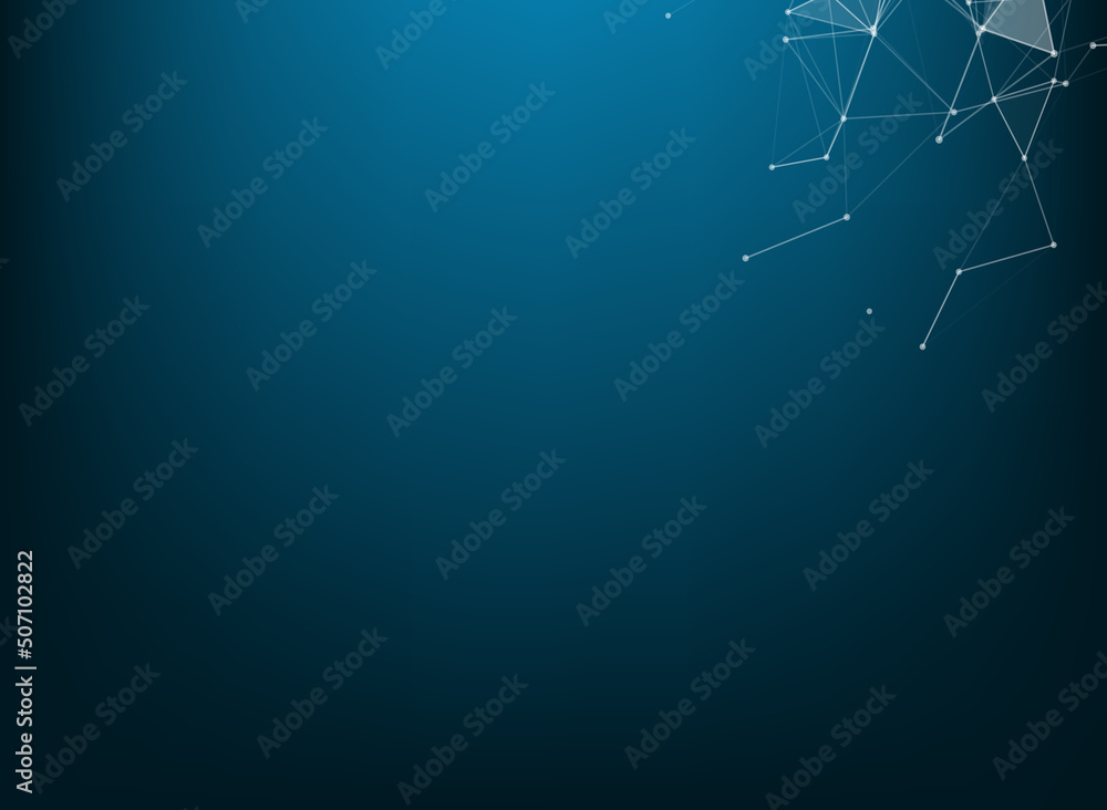 Poster abstract connecting dots and lines. connection science background. vector illustration