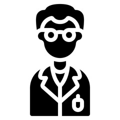 Male Scientist Icon