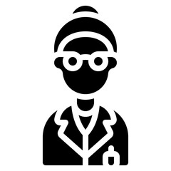Female Scientist Icon