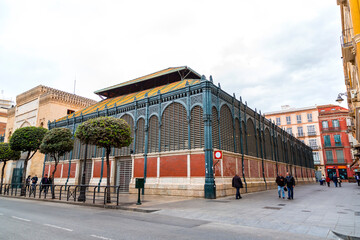 Atarazanas Market, a traditional food hall in Malaga, Spain