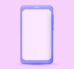 Mobile phone. 3d phone icon