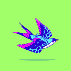 Flying swallow, for various types of use