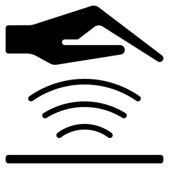 Obraz premium Palm Scan Icon