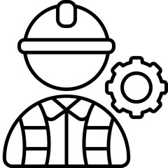 engineer outline icon