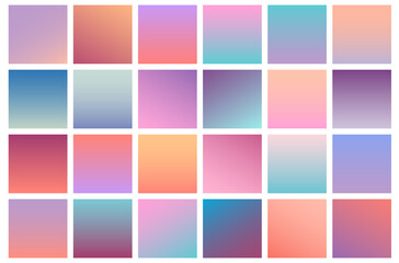 vibrant gradient backgrounds  set