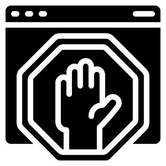 Obraz premium Website Warning Icon