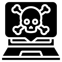 Laptop Death Message Icon