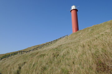 Lighthouse "Grote Kaap"(Great Cape) between Julianadorp and Callantsoog, North Holland, The Netherlands