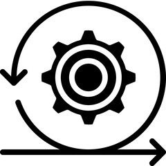 Fototapeta premium Agile Development Icon