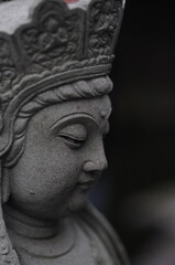 solemn, buddha, stone, carving