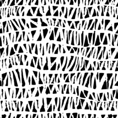 Black and white abstract objects surface pattern. 