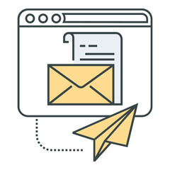 Communication, email, newsletter icon
