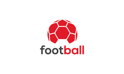 Football logo design vector template,
