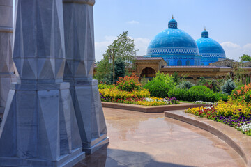 Touristic place in center of Tashkent, park of repression victims