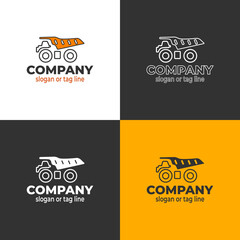 Logo company construction vector template for company brand