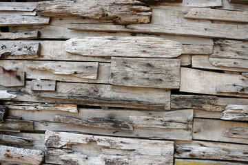 Vintage color of old wooden wall background texture.