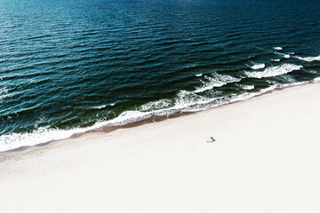 View from above on Baltic sea