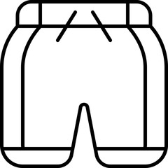 shorts outline icon