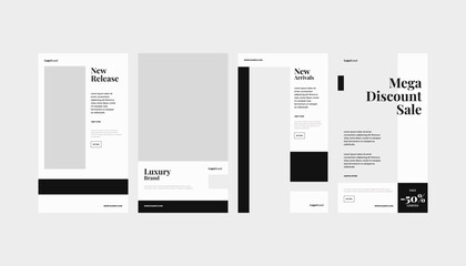 Elevate Your Fashion Game: Get Noticed with Our Modern Luxury Roll Up Standee Banner and Social Media Templates