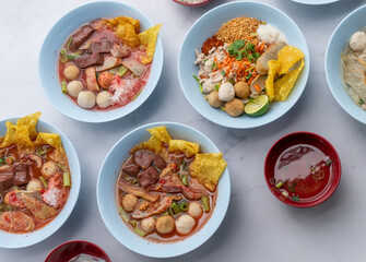 Mixed Rice and Noodle Dishes Thai Style