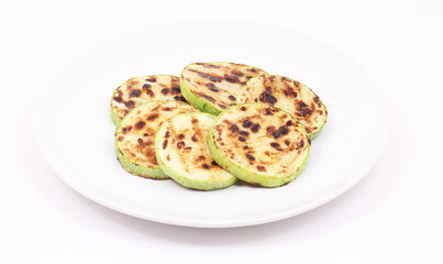 Fried zucchini on a plate