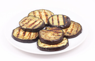 Fried eggplant on a plate