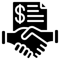 Fototapeta premium Business Agreement Icon