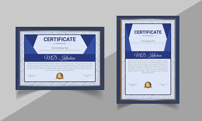 Elegant Diploma Certificate Template Design