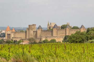 Fototapeta na wymiar Vieille citée de Carcassonne