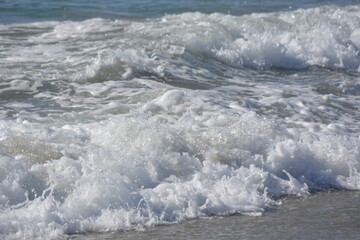 waves on the beach