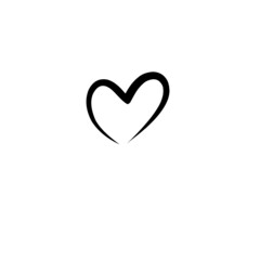 Love heart In the sign of infinity.