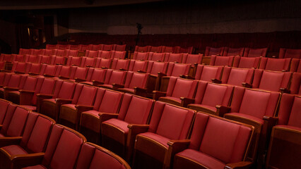 red seats in a theatre