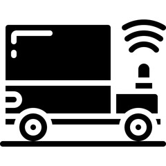 Self Driving Lorry Icon