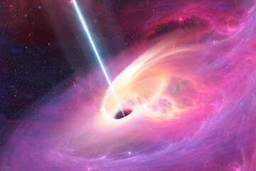 Space galaxies and stars in the night sky