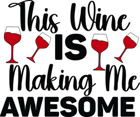 wine svg design cut files