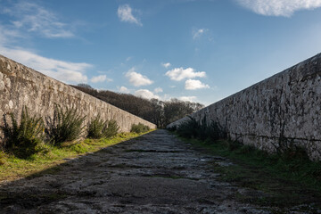 Luxulyan Viaduct in Cornwall historic disused bridge