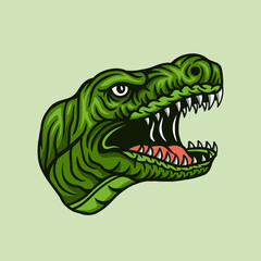 dinosaur head illustration