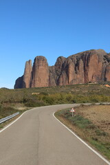 Mountains landscape, Mallos de Riglos, Aragon, Spain
