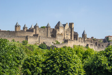 Fototapeta na wymiar citadelle de Carcassonne