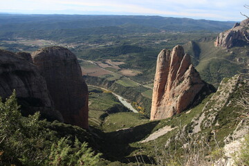 Mountains landscape, Mallos de Riglos, Aragon, Spain