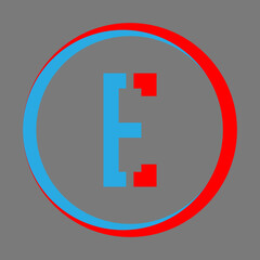 Obraz premium E Letter Logo Design